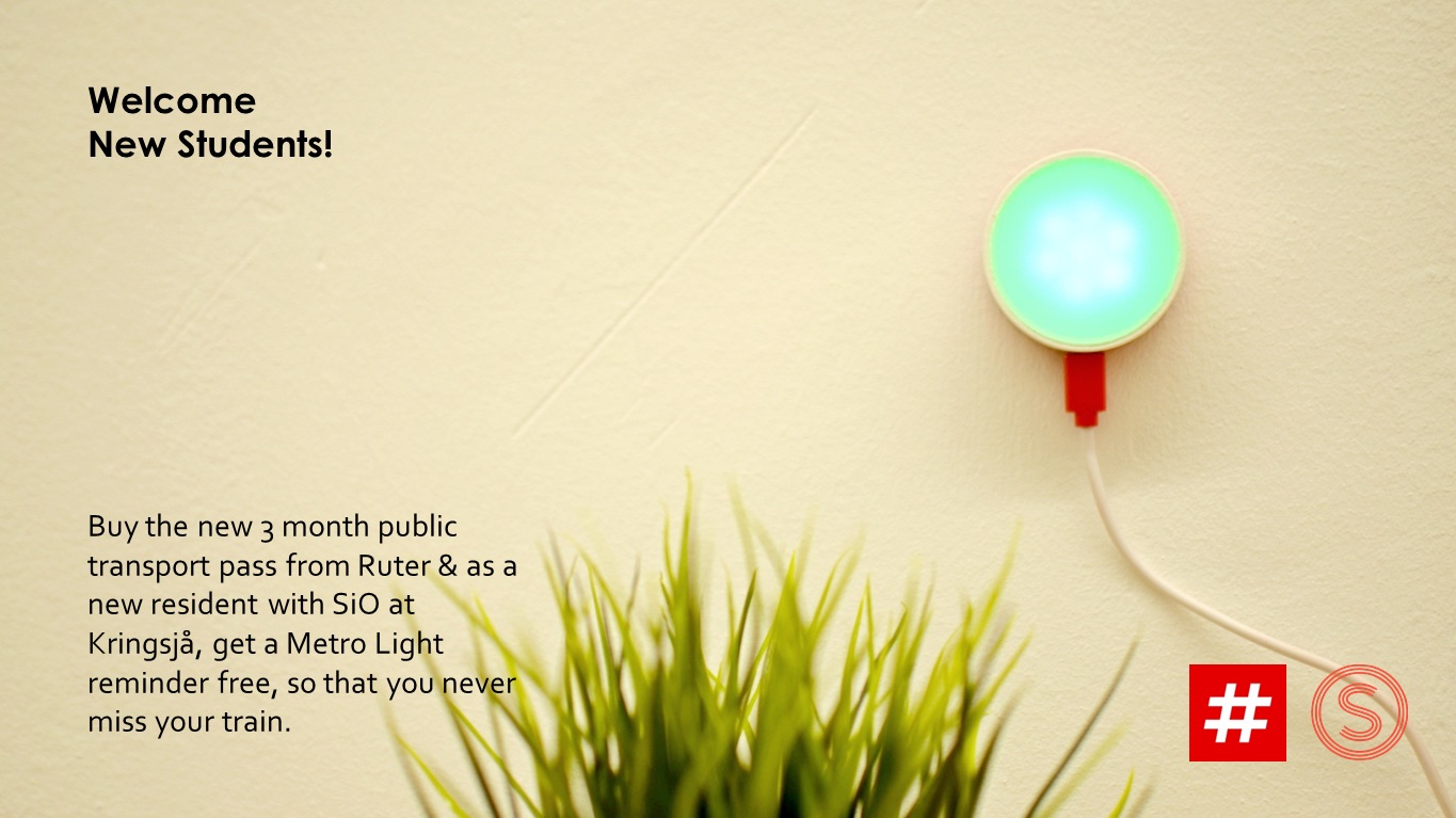 A mockup advert for the Metro Light device.